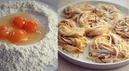 selbstgemachte Tagliatelle